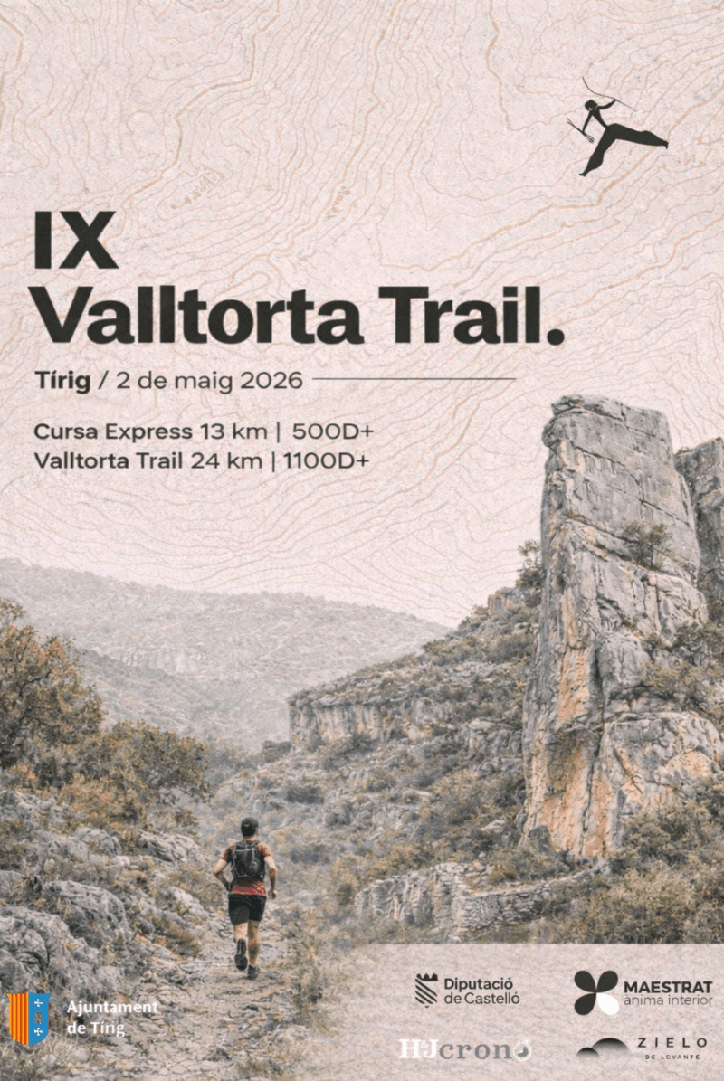 Deporte, paisaje e historia se darán cita el 2 de mayo en una nueva Valltorta Trail en&nbsp;Tírig