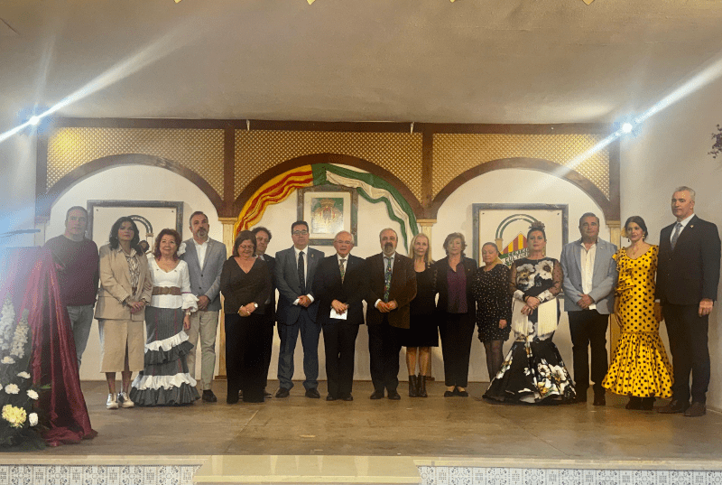 El concejal Paco Cabañero, mantenedor del Centro Andaluz de Castellón en su fiesta